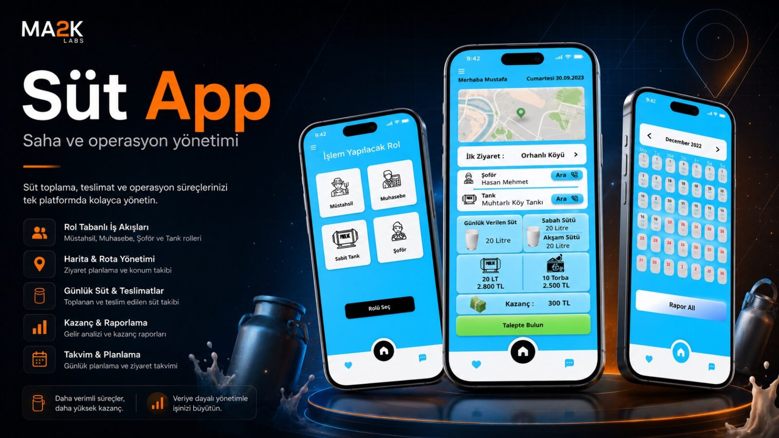 Süt App Tedarik Takip Sistemi